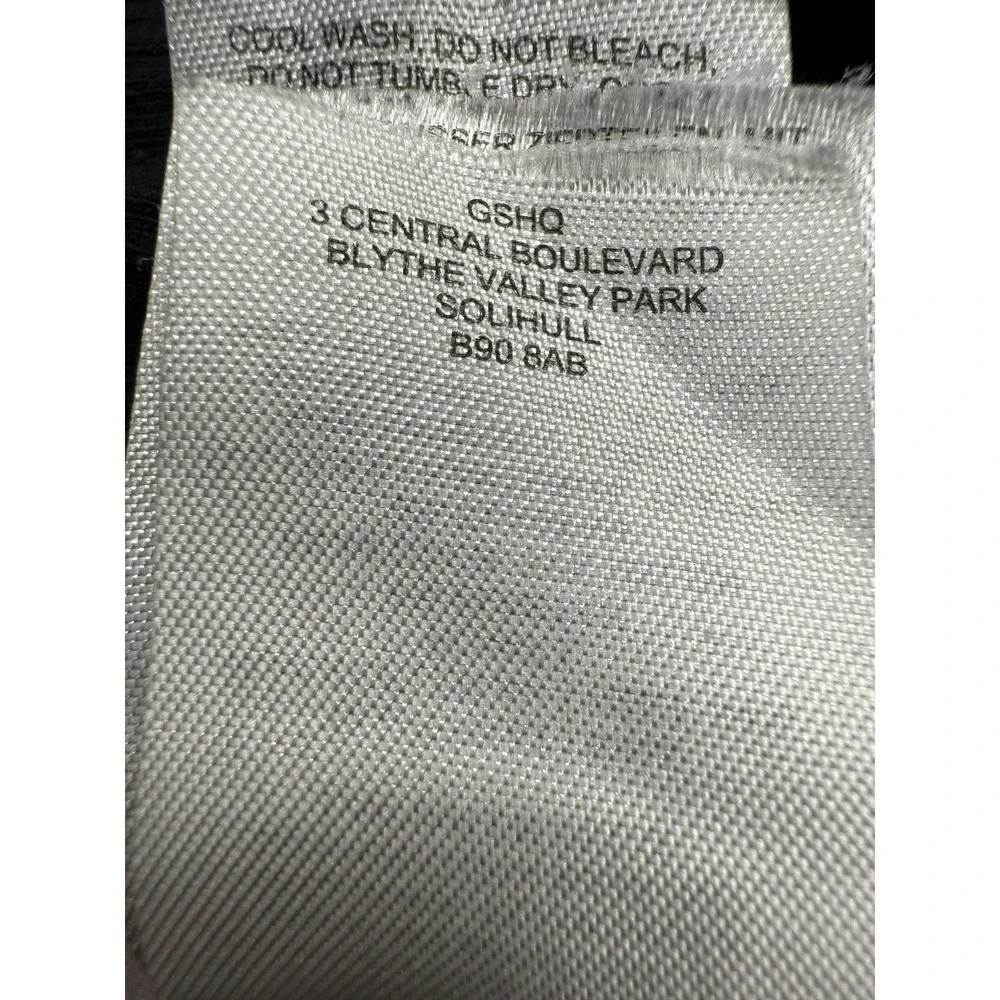 Gymshark Pants Mens Small Black Ribbed Joggers Stretch Knit Cuffed‎ Pockets Logo